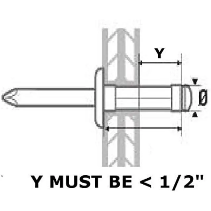 Kit d'adaptateur de rivet ennemi, outil pneumatique ADR14 XL, capacité de 1/4 po