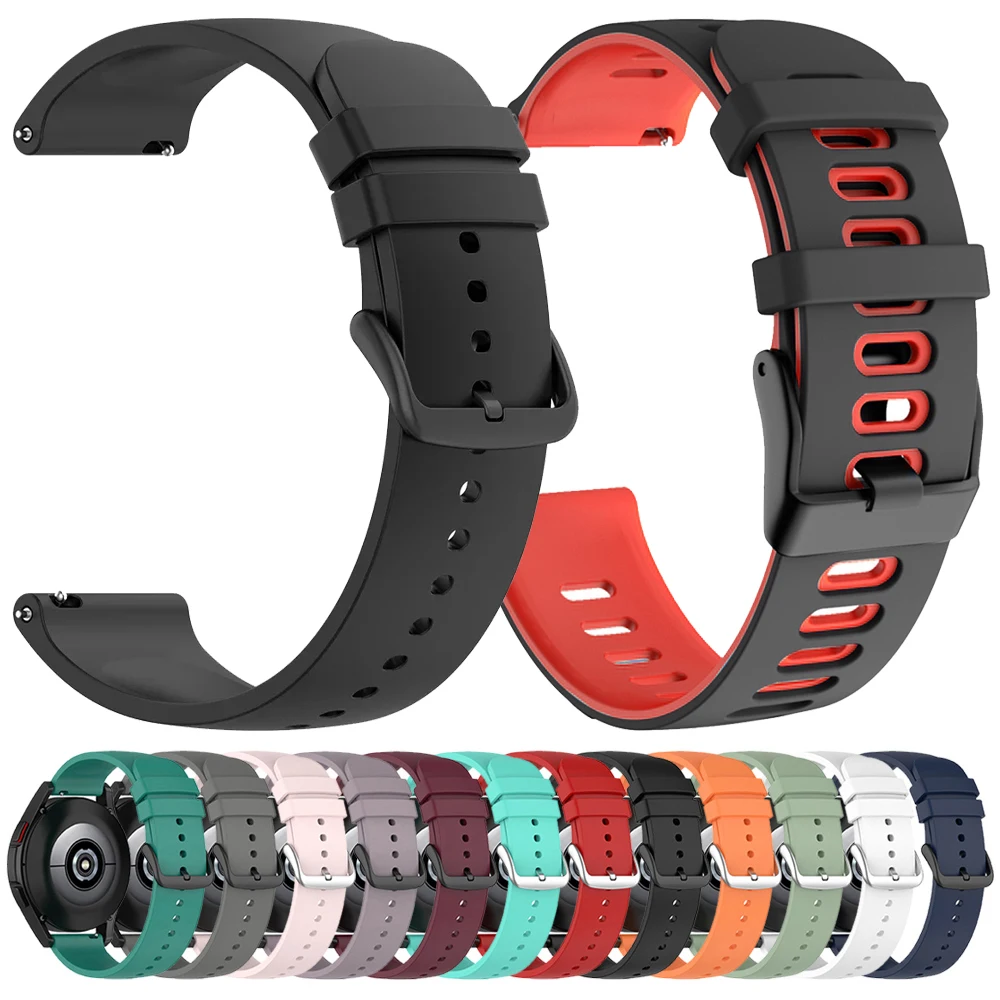 20mm 22mm Sport Silicone WatchStrap for Garmin Venu 3 2 Band Forerunner 265 165 255 Music Vivoactive 5 4 Venu Sq 2 Bracelet Belt