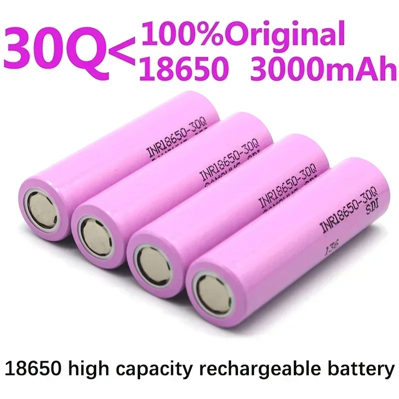 

18650 battery 100% original Bestseller IN18650 3.7V 3000mAh IN18650 30Q lithium-ion rechargeable battery Free Shipping