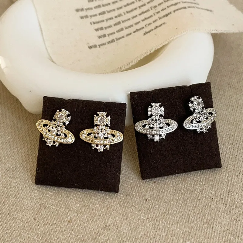 أقراط كوكب ثلاثية الأبعاد أنيقة وعصرية للنساء للتنقل متعددة الاستخدامات بتصميم كلاسيكي فاخر ومجوهرات للأذن #3