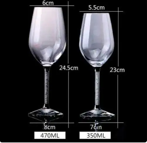 Crystal Glass Wine Set Decanter Wedding Gift Goblet Champagne European Style Family Party Clear