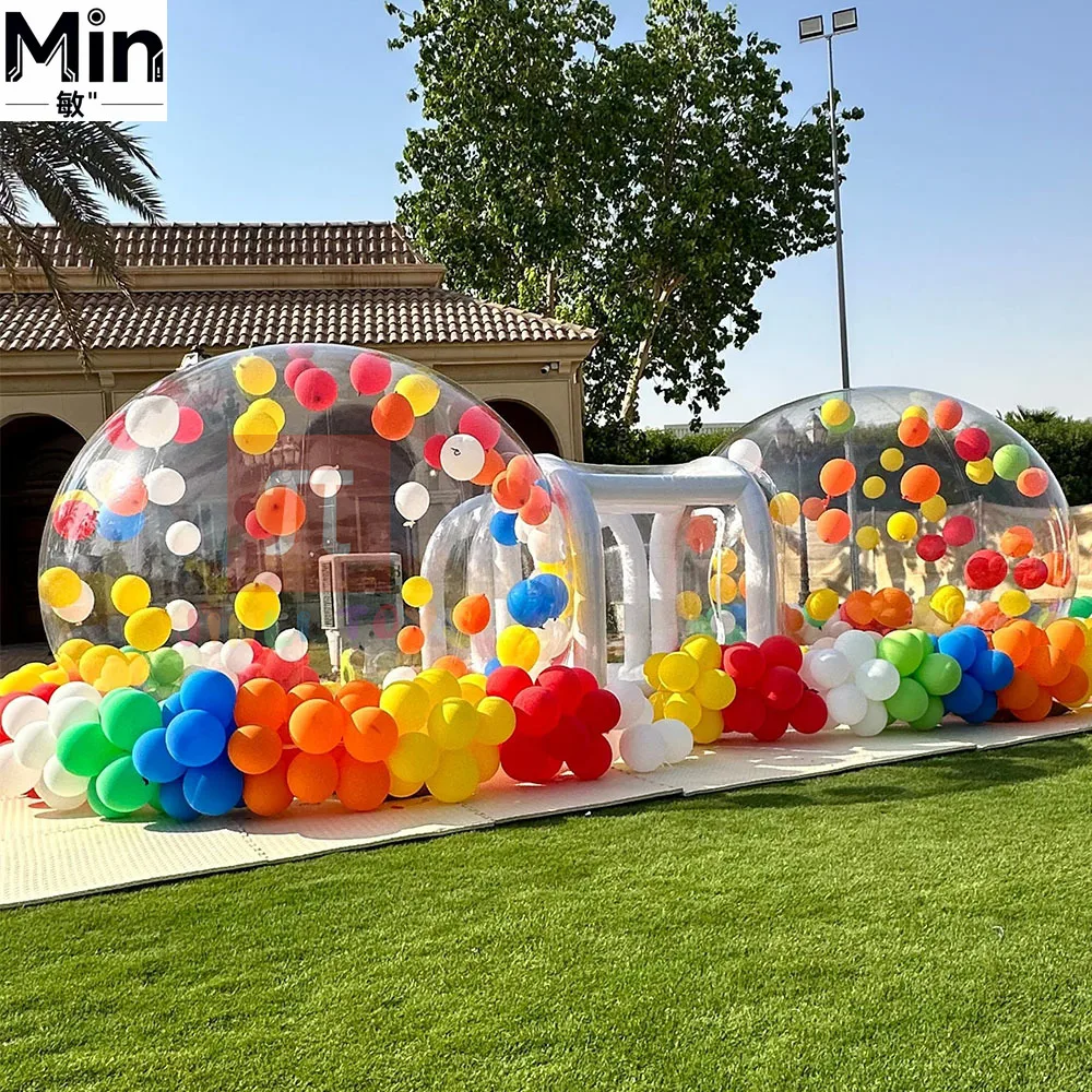 Instant Setup PVC Double Bubble Inflatable House with Blower for Outdoor Party Event Entertainment Activity
