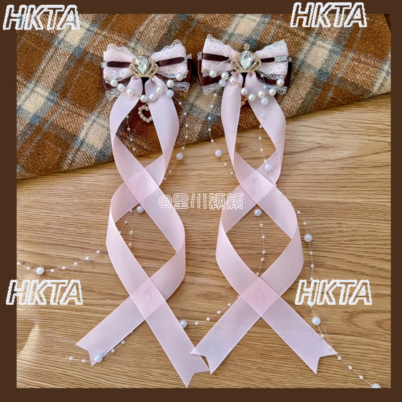 

Японские массово-производимые заколки для волос цвета шоколада: боковые заколки и банты для хвостиков, милые аксессуары для волос в стиле Лолита для девочек