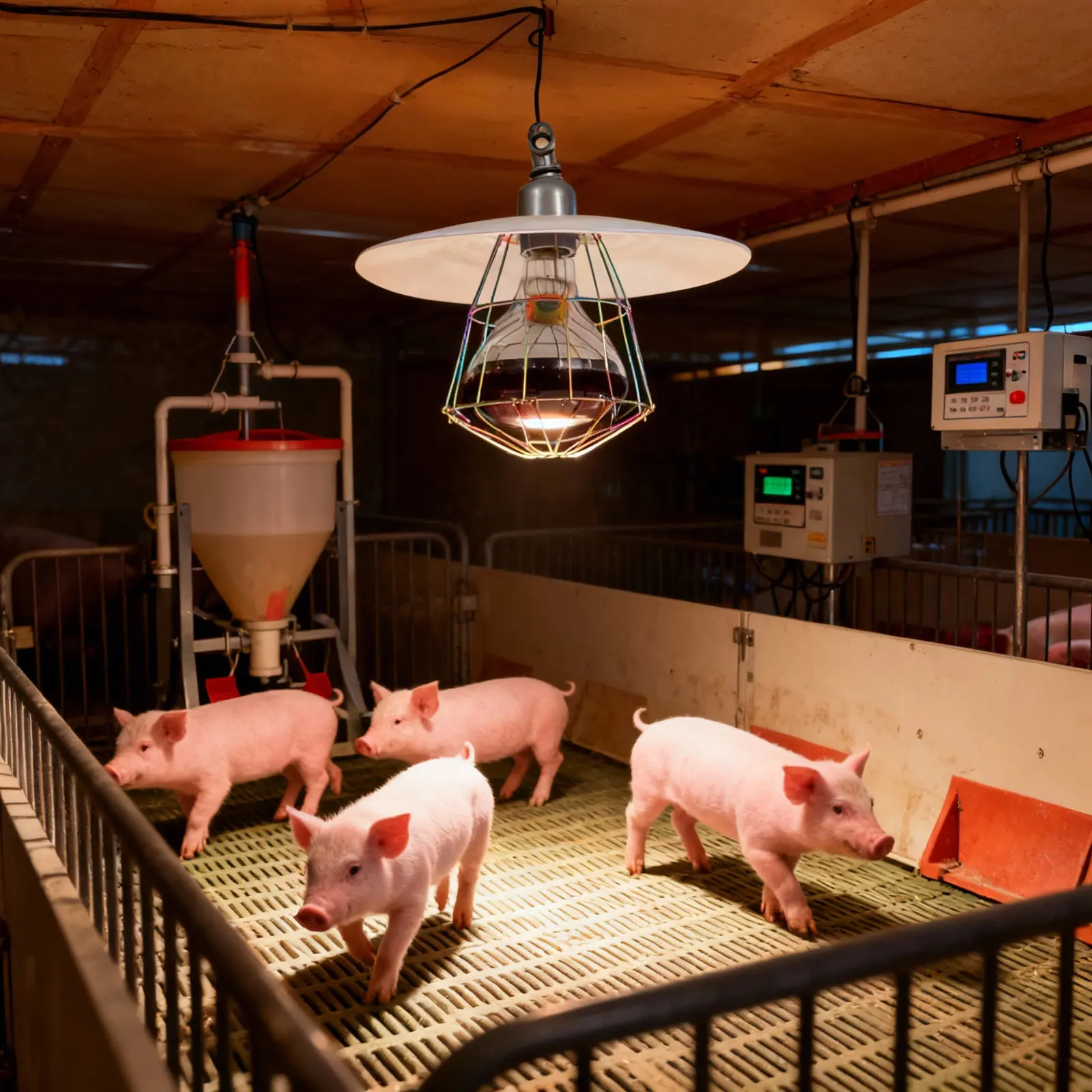 

Комплект из 1 лампы для обогрева скота с защитой от ожогов, греющая лампа для кур, овец, свиней, рептилий, аксессуар для клеток