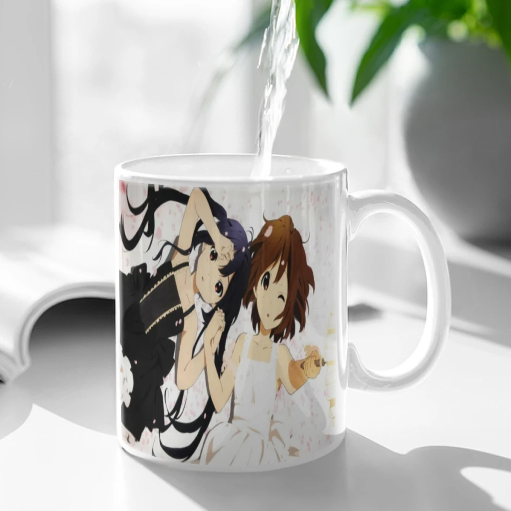 New K-ON Anime Free shipping Coffee Cups Reusable Portable Coffee Cup Dishwasher Safe Coffee Mug Coffee Tea Travel Cups