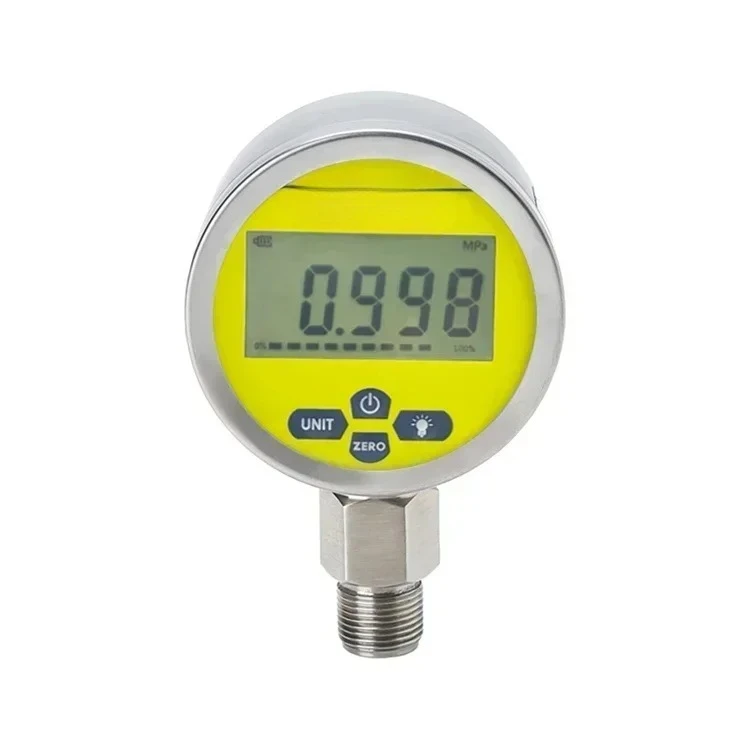 10000PSI Digital Pressure Gauge 80mm Diameter High Accuracy 0.4% FS Hydraulic Manometer 1/4'' NPT Thread