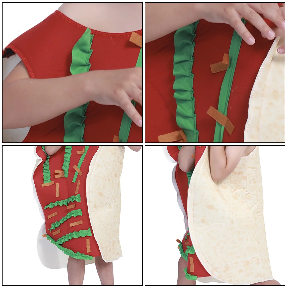 

Children's Performance Clothing Taco Costume Dress Corn Cake Halloween Costumes Polyester Props Woman
