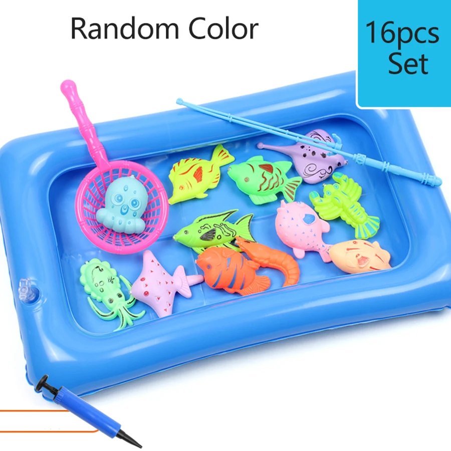 Set da pesca magnetico-14/16/40 pezzi set piscina gonfiabile, modello di festa, giochi e altro: giocattolo estivo perfetto all'aperto, colore casuale