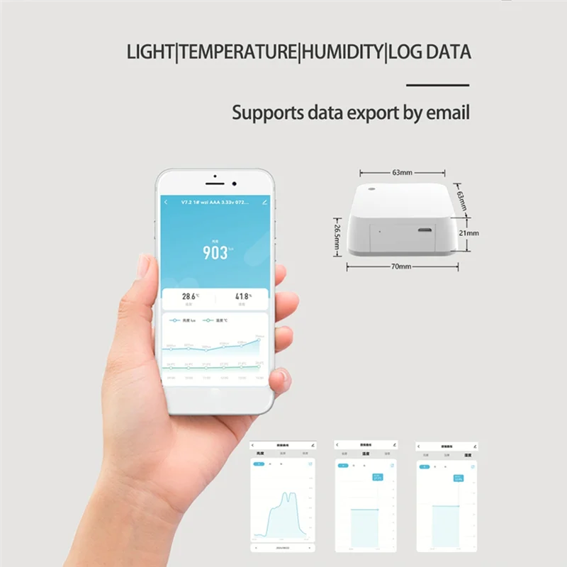 -MEOF Tuya Zigbee مقياس الضوء مقياس الرطوبة الحراري الذكي مستشعر الضوء الرطوبة مراقبة البيئة كاشف السطوع