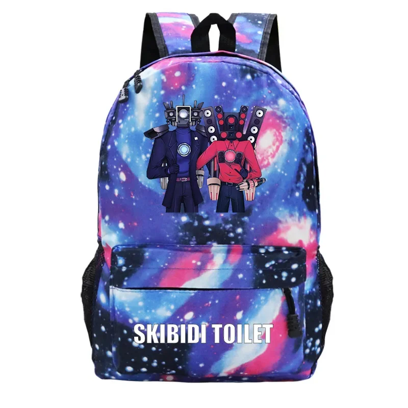 

Skibidi Toilet Cartoon Printing Cartoon School Bag Lightweight Anime Backpack Large Capacity Backpack for Boys Boys Travel Bags