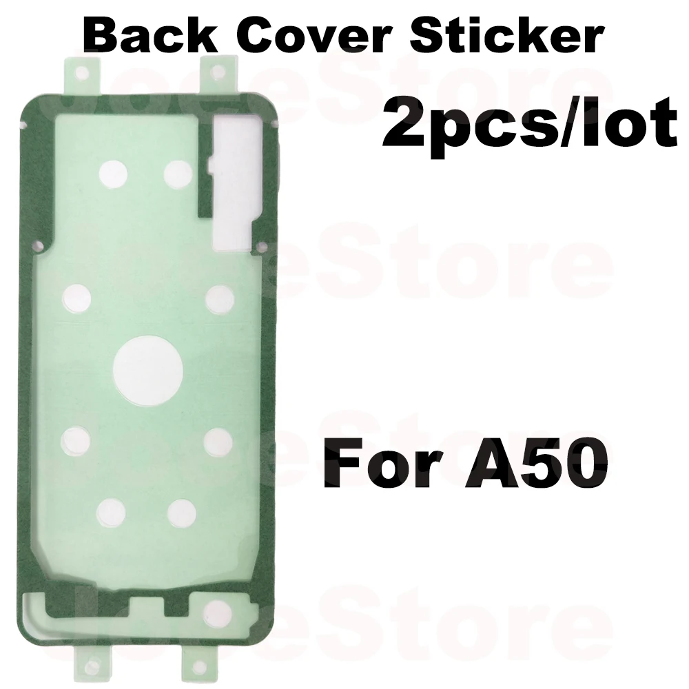 2pcs Back Battery Cover Sticker Adhesive For Samsung A50 A40 A30 A31 A51 A70 A21S A30S A52 A32 Back Door Waterproof Tape Glue