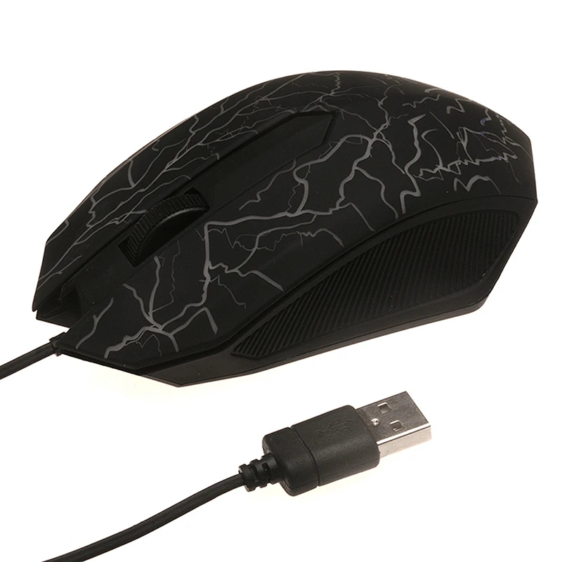 Ratón ergonómico con cable USB para Gaming, Mouse profesional LED colorido, ultrapreciso para Dota2 LOL, 2400DPI