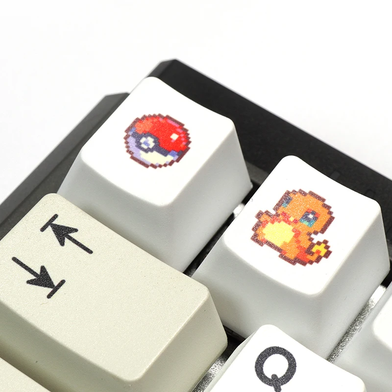 

Keycap Supermarket Pixel Style Cute Cartoon Pet Japanese Anime Elf Heat Upgraded Personalized PBT Material Keycap