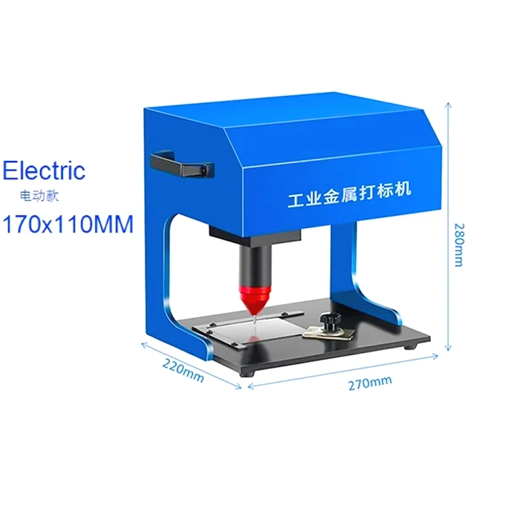 

High Quality 170x110mm Pneumatic Electric Desktop Nameplate Marking Machine for Touch Screen Engraving for Metal Parts for