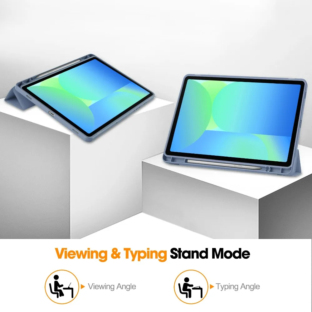For Samsung Tab S10 FE Case 10.9 inch S9 FE 10 9 Stand Cover For Galaxy Tab S10 FE Case 2025 SM-X520 X526B Pencil Holder Funda