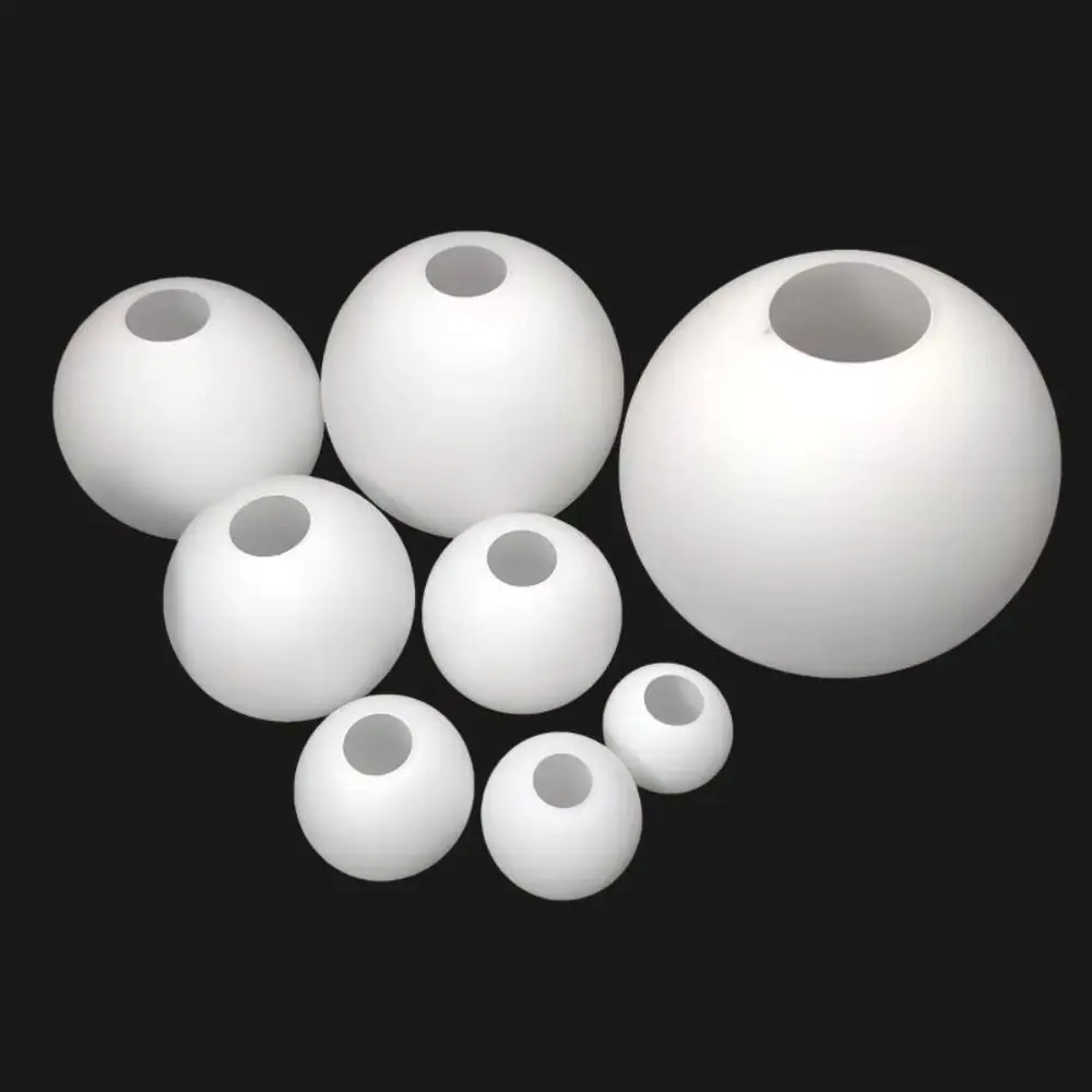 White Glass Glass Lamp Shade Matte White Milky Glass Light Cover Thread Metal Round Shape Globe Lamp Shade Ceiling Lamp
