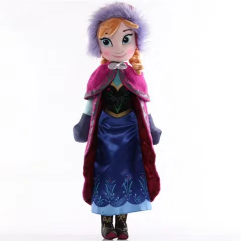 Frozen Snow Queen Elsa bambola di peluche principessa Anna Elsa bambola ragazza giocattoli Elza peluche giocattoli per bambini regalo di compleanno di Halloween 40/50 cm