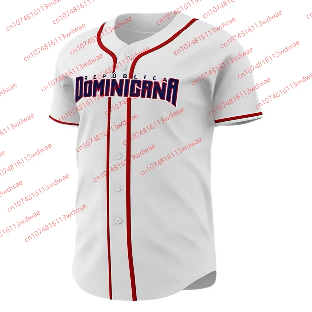 

Dominican Baseball League Jersey Quick-Dry Breathable Fabric Collectors Streetwear Summer Gear Dominican baseball jersey