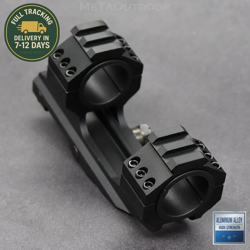 Shooin Optics 30mm Scope Ring 20mm Weaver Picatinny Rail Mount / Cantilever Hard Aluminum Alloy