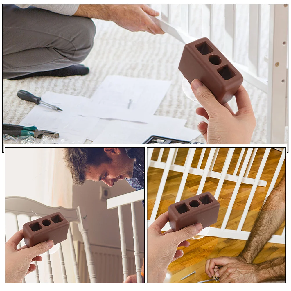 4 pezzi connettori per box per bambini ventosa stabilizzatore di sicurezza antiscivolo base per recinzione facile installazione rimuovi connettore per box recinzione