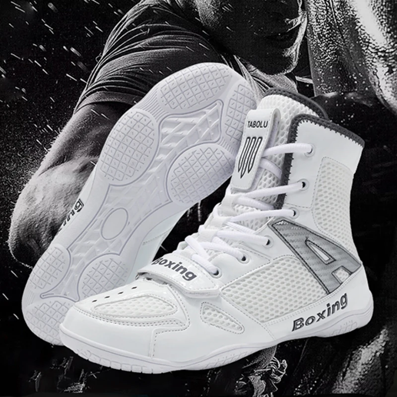 

Мужские борцовские кроссовки высокие, профессиональные, дышащие, сетчатые, для бокса, борьбы, единоборств, тяжелой атлетики, приседаний