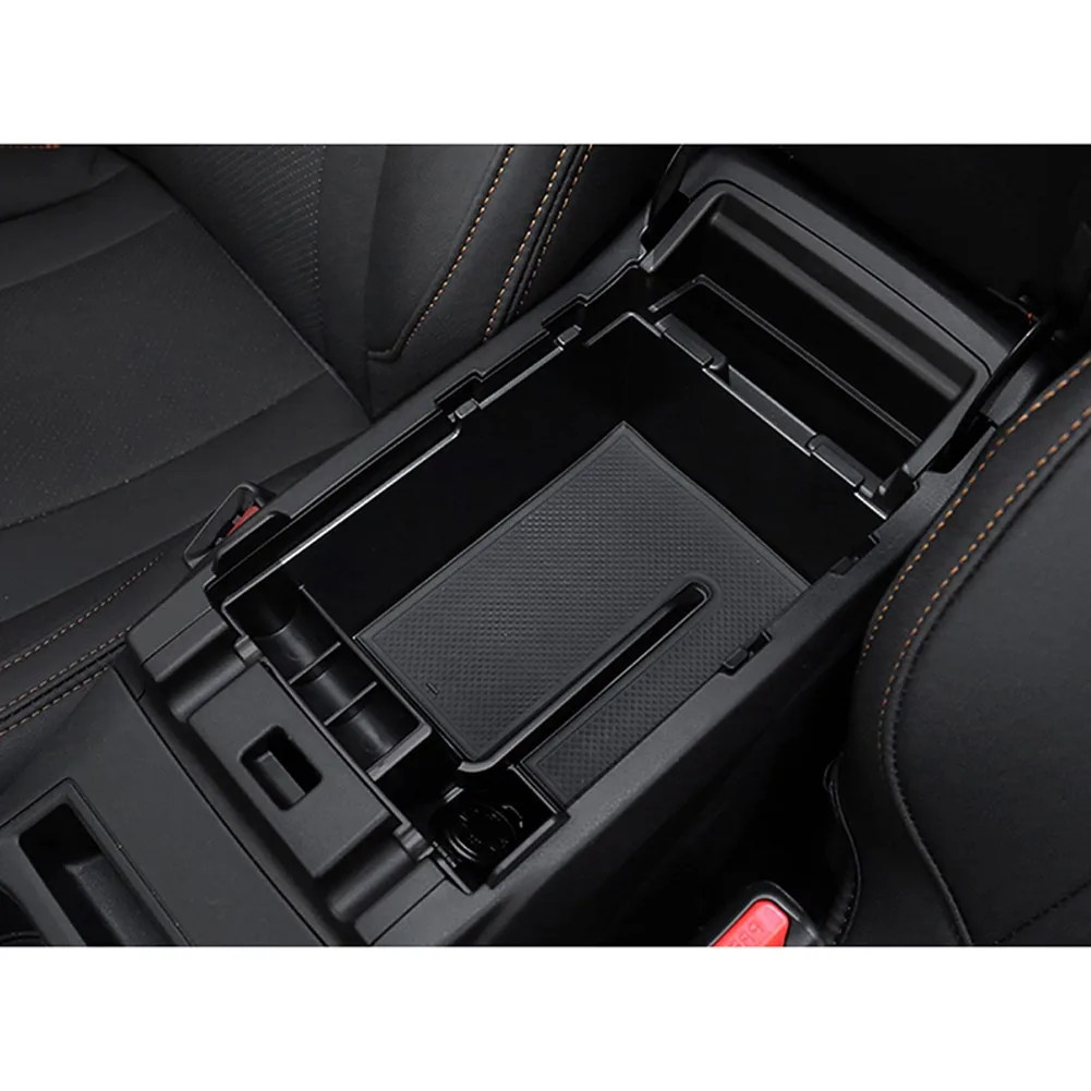 Upgrade your Car\'s Storage Solution with this ABS Inner Armrest Console Central Storage Box Trim for Sbaru XV 2018