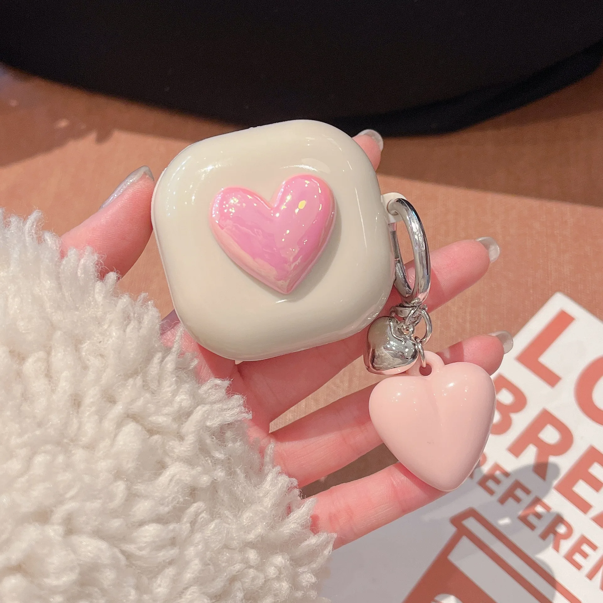 

For Samsung Galaxy Buds 2 Pro Case For Buds Pro Live FE Case Soft TPU Love Apple Cover Galaxy Buds2 Buds live Cases