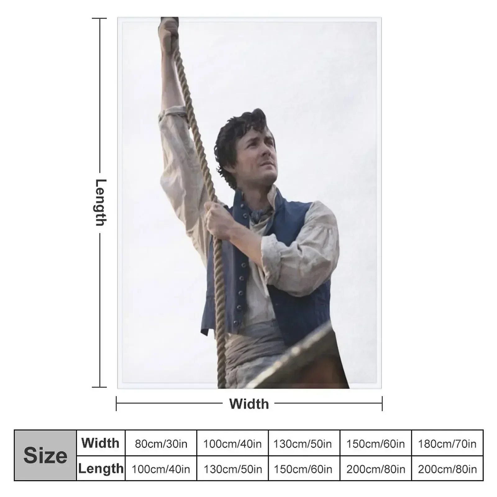 Jonah Hauer-King as Prince Eric Throw Blanket Decorative Beds Luxury St Summer Loose Blankets