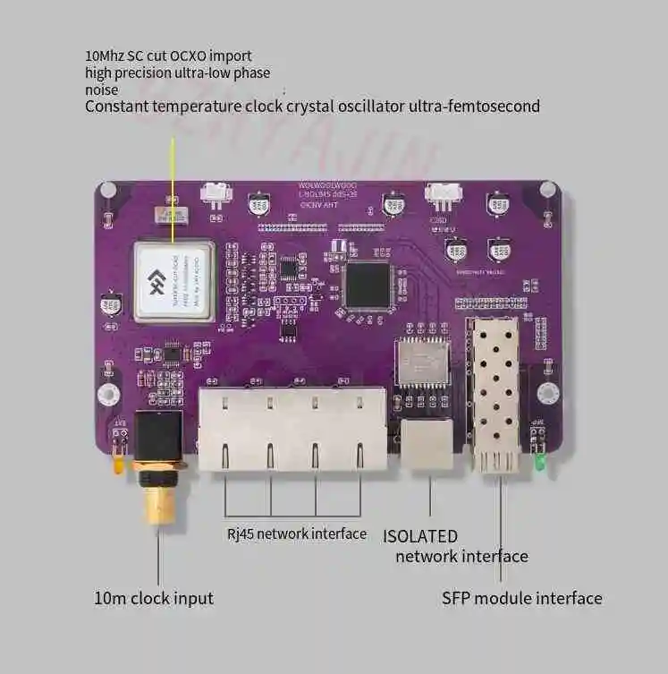 LHY Audio SW6-SFP 6-портовый Hi-Fi аудио Ethernet коммутатор, сетевой коммутатор с питанием от постоянного тока с SC-Cut OCXO