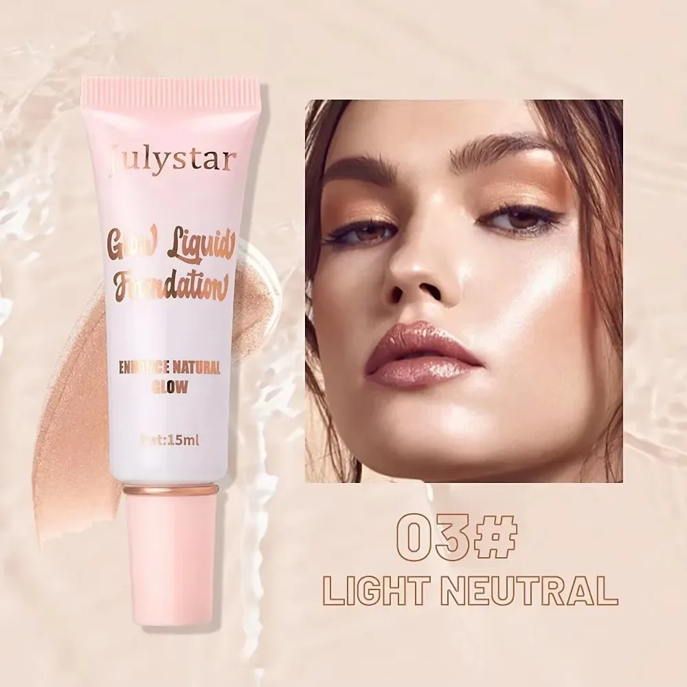Nieuwe vloeibare parelmoer foundation blijvend fleuren hoge dekking concealer waterdichte 3D contour schaduw gezicht lichaam markeerstift