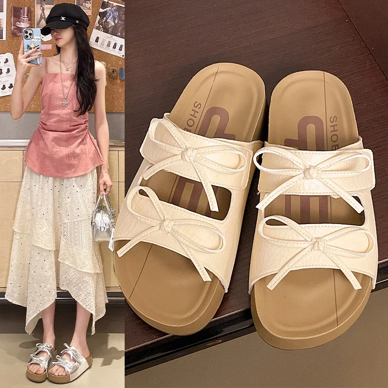 

Women Closed Toe Cork Mule Slippers Soft Sole Outdoor Beach Casual Shoes Comfortable Slip on Ladies Daily Footwear