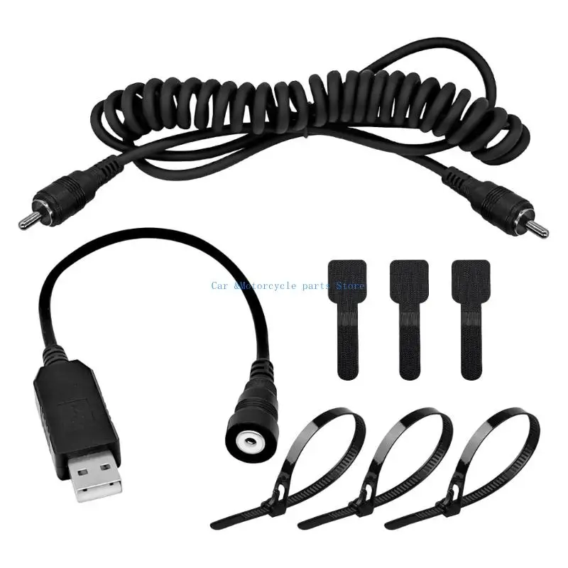 

Y9UC Универсальный нагревательный кабель с USB-портом 12 В Высокоэффективный нагревательный провод Пластик для защиты от погоды