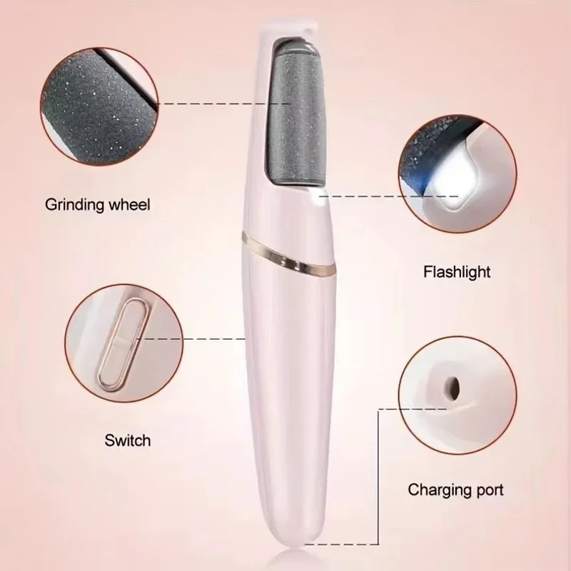 USB Electric Foot File Foot Pedicure Tools Grinder Dead Skin Callus Remover Hard Cracked Remove Callus Rubbing Pedicure FootCare