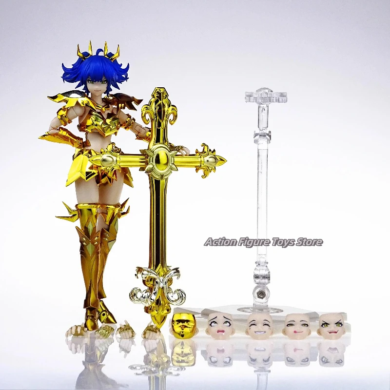 Figura Coleccionable Hecha a Mano del Personaje Femenino Pamela, Guerrero de la Capa Dorada de Saint Cloak, de la Película Anime Spot GT Gold, Regalo de Cumpleaños