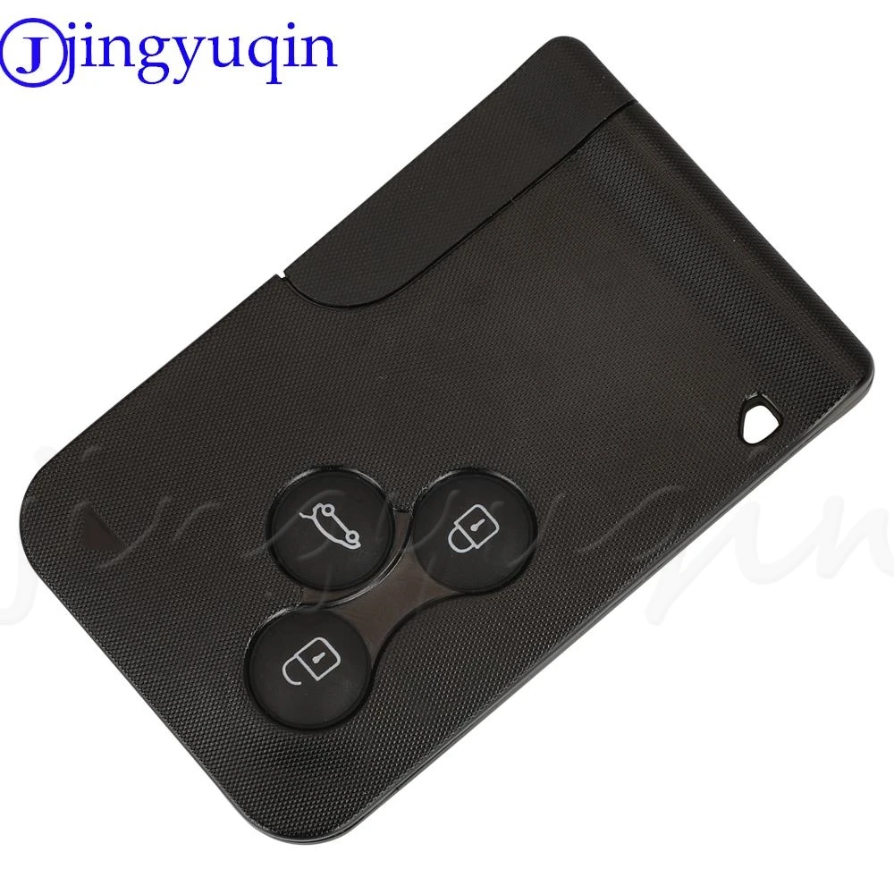 jingyuqin Smart Key Card For Renault Megane II Scenic II Grand Scenic 2003-2008 433Mhz PCF7947 ID46 3 BTN Remote PCB Ultrasonic