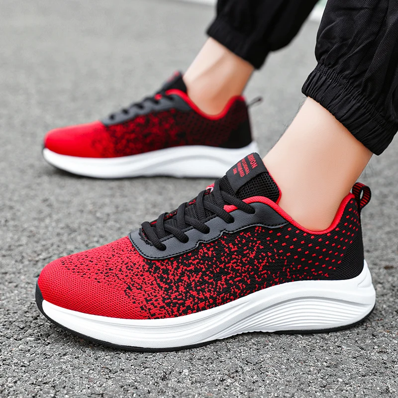 

MAEDEF Men Sneakers Flats Shoes Men Running Sports Shoe Breathable Lightweight Walking Comfortable Tennis Shoes for Men Footwear