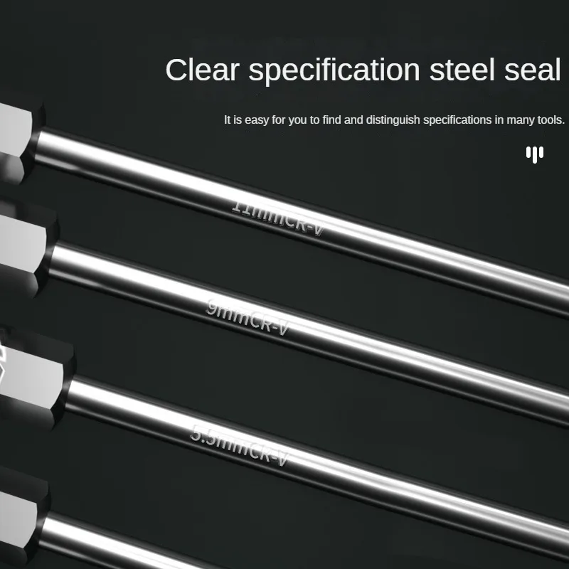 Screwdriver Socket Wrench Set M5 M4 External Hex Screwdriver  Hexagonal Nut Key Extend Driver 5.5 8 10 13 14 7mm Hand Tool