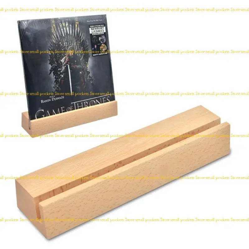 

R1WD виниловый держатель для хранения пластинок, большая емкость, акриловая подставка для дисплея, деревянная подставка для