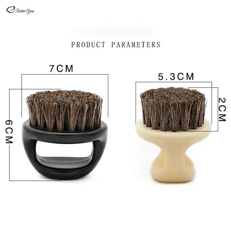 1pc Mini Soft Barber Neck Face Duster Brush Salon Cutting Cleaning Thumb Hairbrush Hair Sweep Shaving Brush Styling Make Tools