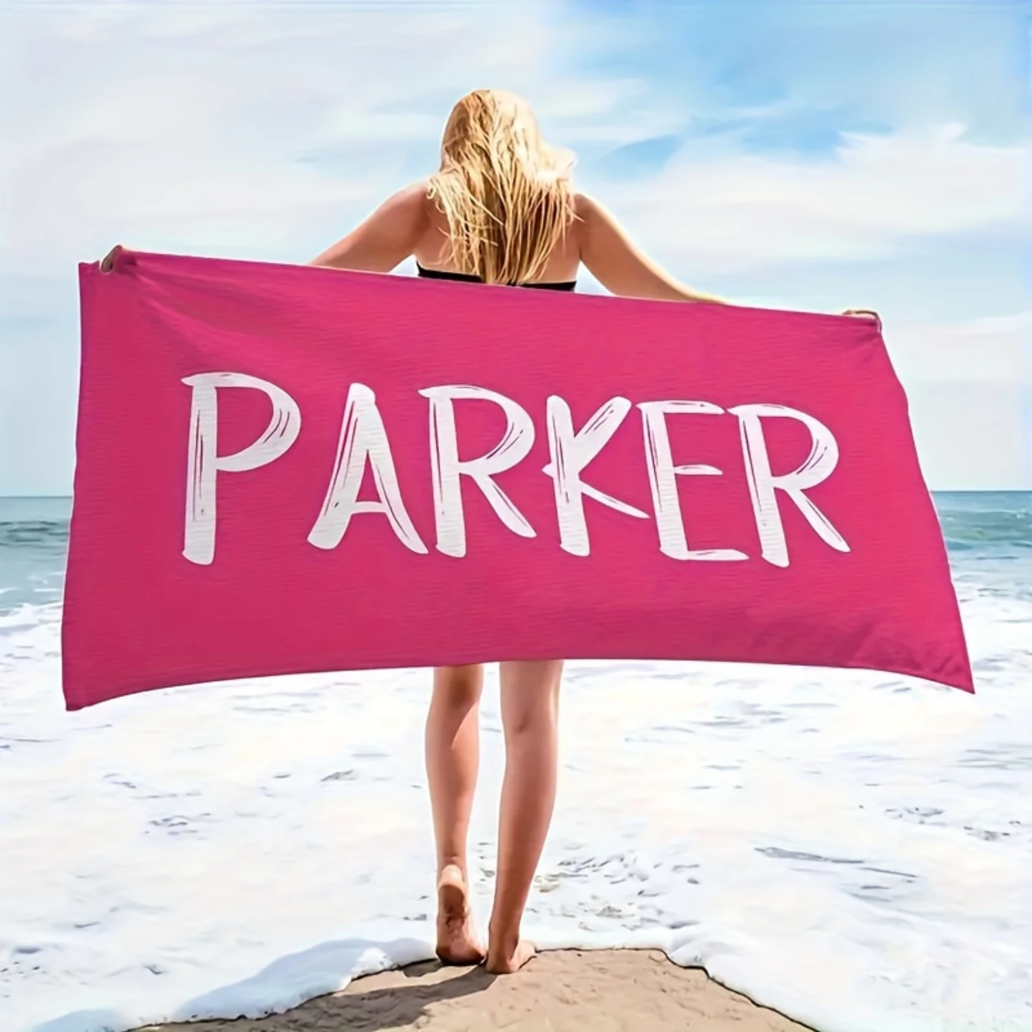 Customized Beach Towel, Absorbent Beach Towel, Large Summer Beach Blanket, Gift For Beach Pool Party, Beach Turkish hand towel image 5