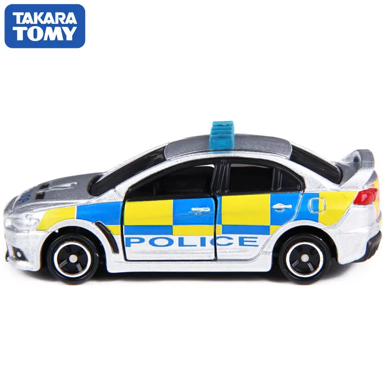 In Stock Original Takara Tomy Tomica No.39 Mitsubishi Lancer Evolution X British Police Car 1/61 Diecast Model Toy Car