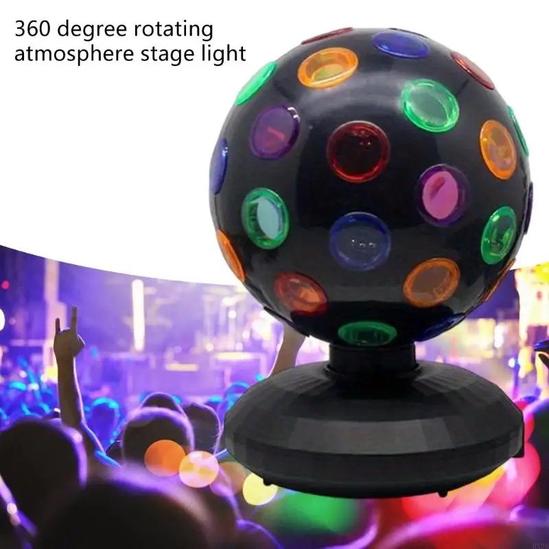 2025 Новая вращающаяся DJ-лампа с изменяемой яркостью, охват 200 м², время существования 50 000, аккумулятор USB