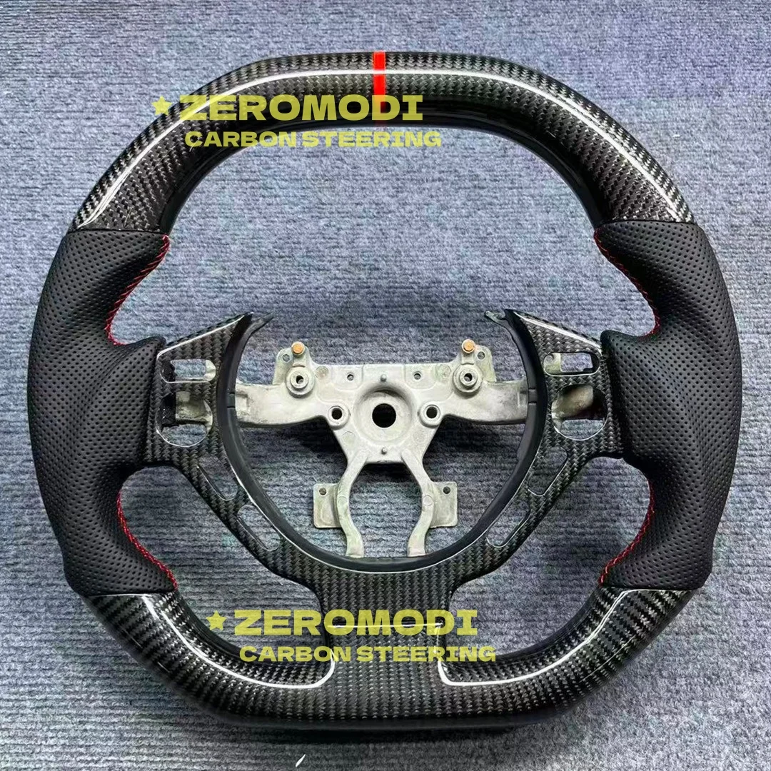 

100% настоящее углеродное волокно, автомобильный руль с кожей для Nissan GTR R35 2009-2017