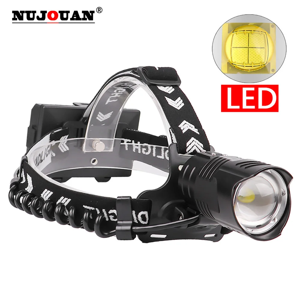 

New Strong Light LED Headlamp Outdoor Fishing Headlight USB Rechargeable Head Lamp 18650 Camping Running Lantern Head Flashlight