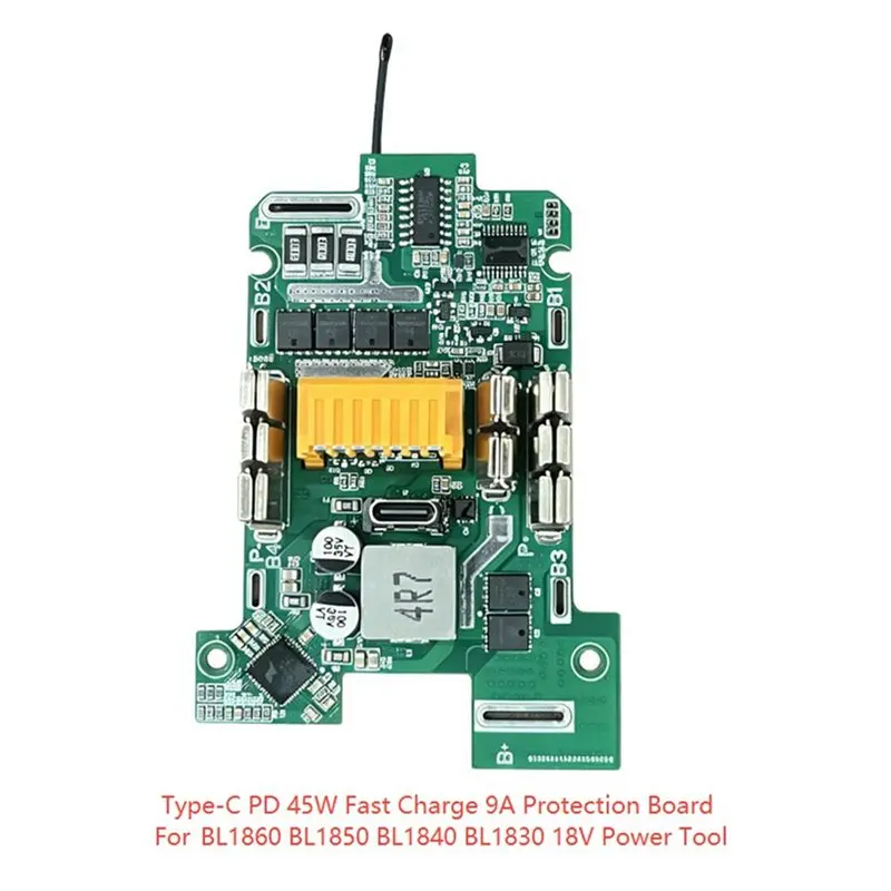 Battery Storage Box Case 15Core For 18650 Power Tool Including 6MOS Protection Board Type-C PD 45W Fast Charging 9A