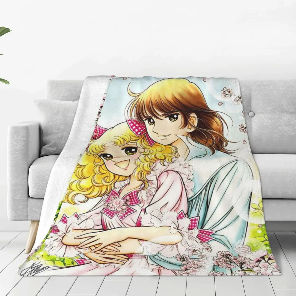 Candy Candy Anime Anni Fleece Blankets Kawaii Japanese for kids Awesome Throw Blanket for Home 200x150cm Rug Piece