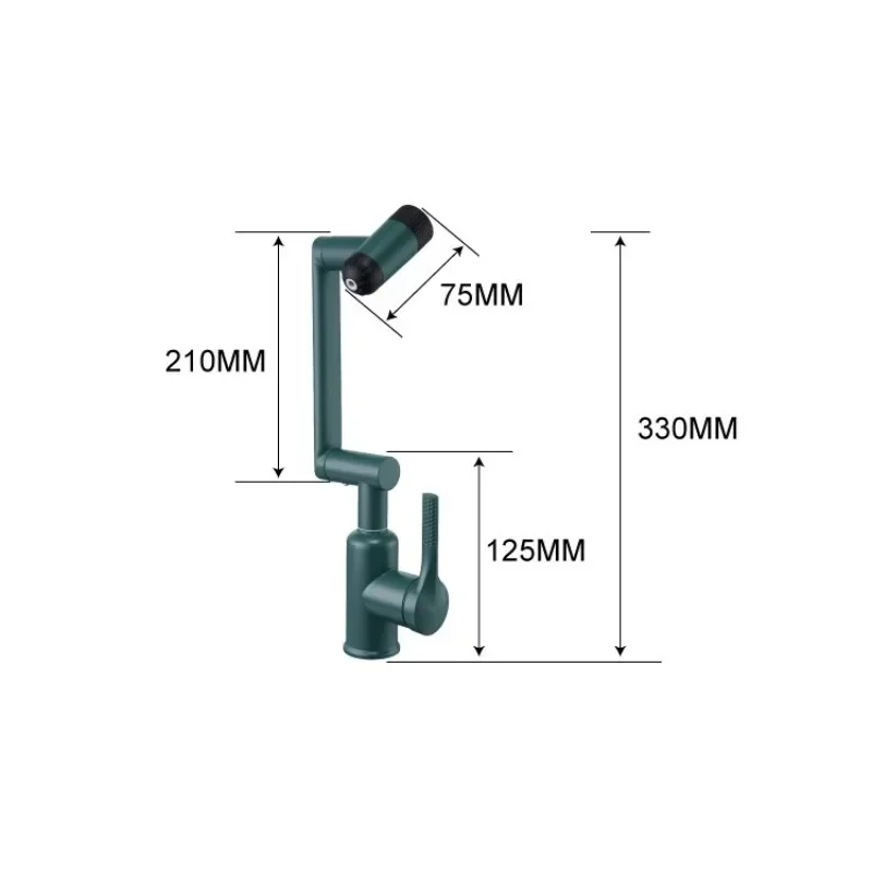 4 Modes White Basin Faucet  Rotation Hot And Cold Mixer Desk Mounted Gray Tap Spray Water Upwards Bathroom Accessories