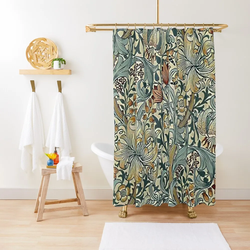 William Morris - floral design Shower Curtain Shower Set For The Bathroom Bathroom Shower Set Curtain