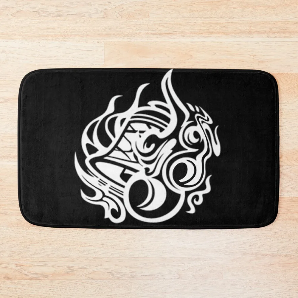 

Hestia Familia Crest - white Bath Mat Anti-Slip Bathtub Bathroom Use Anti-Skid Shower Mat