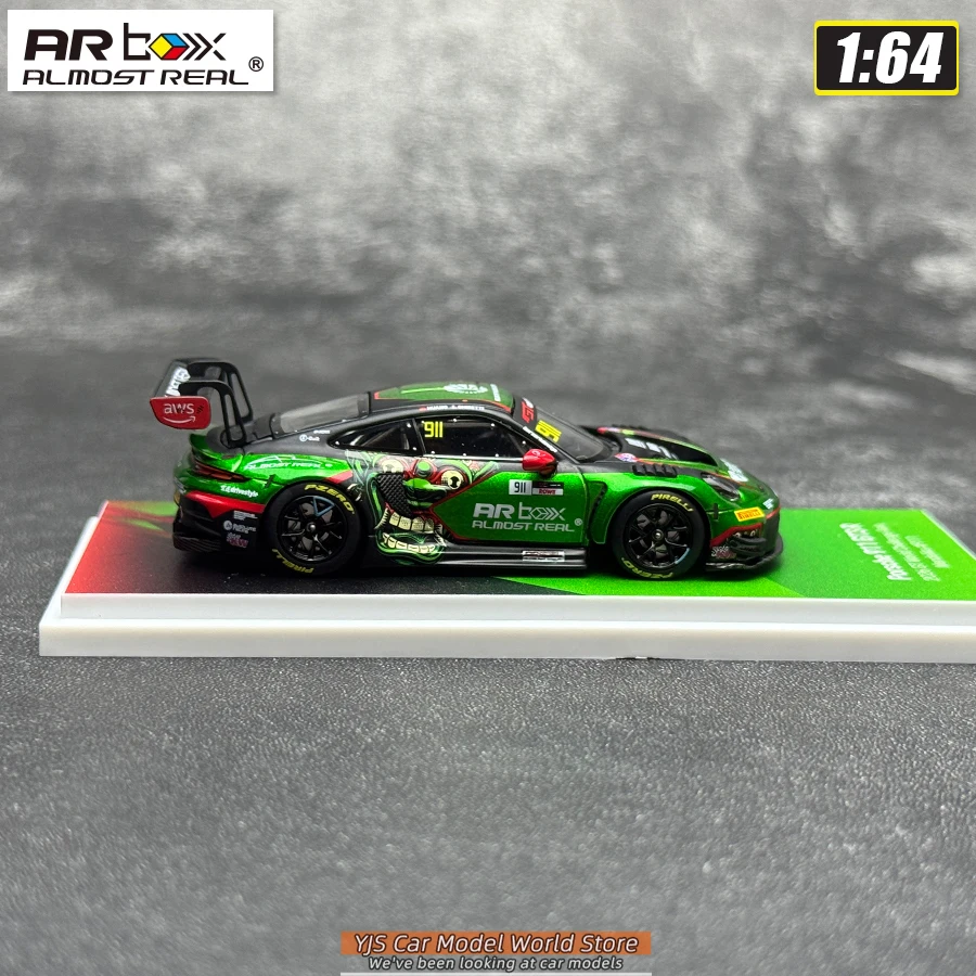 AR BOX Diecast Modell 1/64 Porsche 911 GT3 R 2026 GT Automodell Sammlerstück – Detail 6